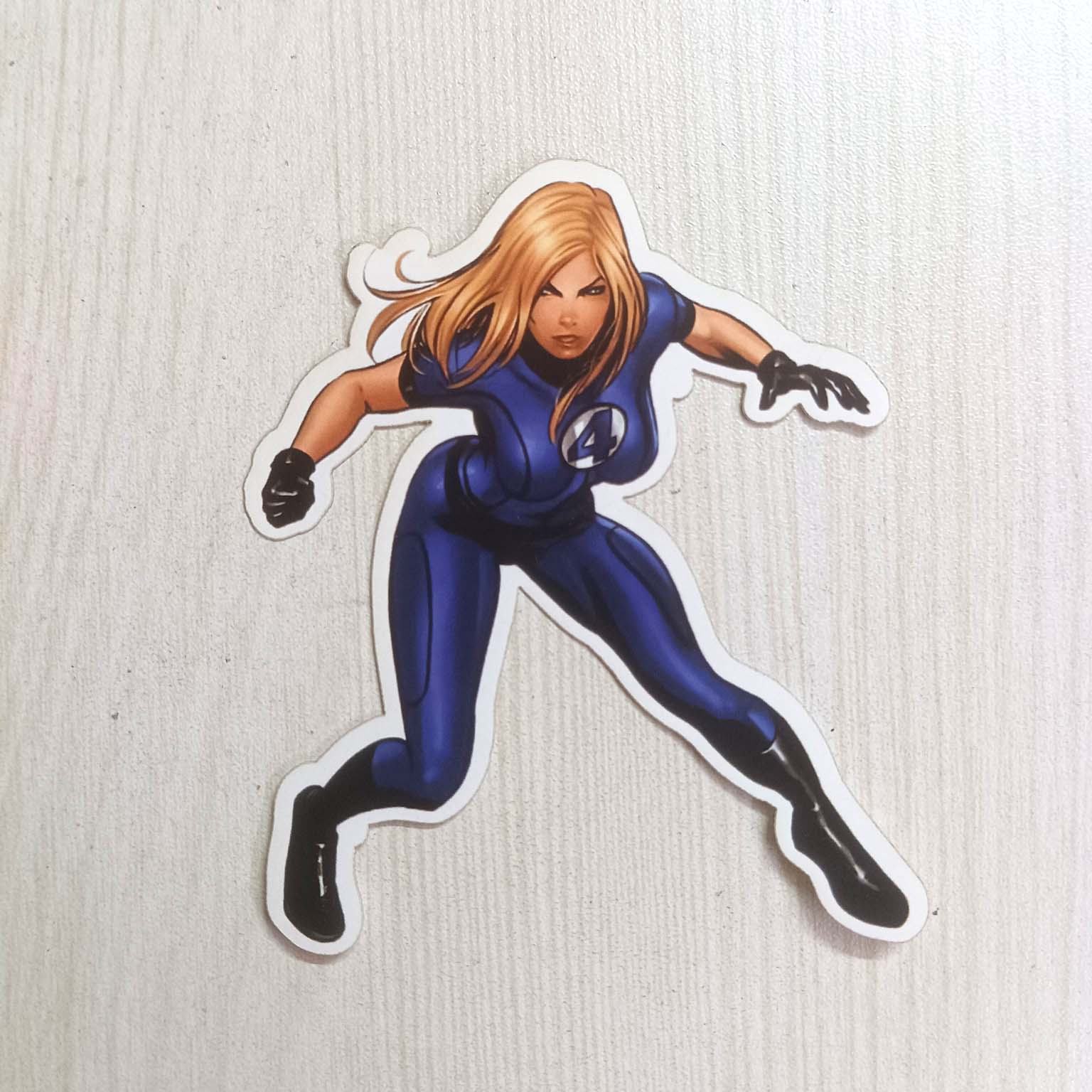 PVC Fantastic Girl with Invisible Power Movie Character Sticker