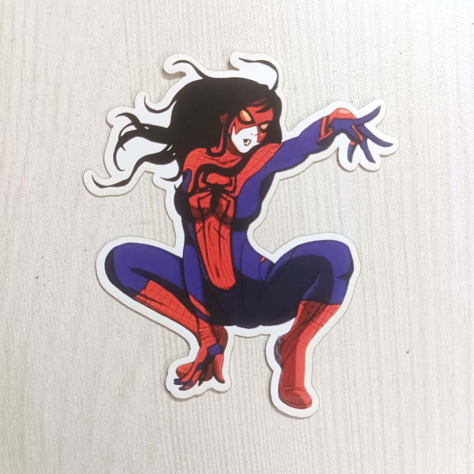 PVC Spider Movie Character Girl Sticker