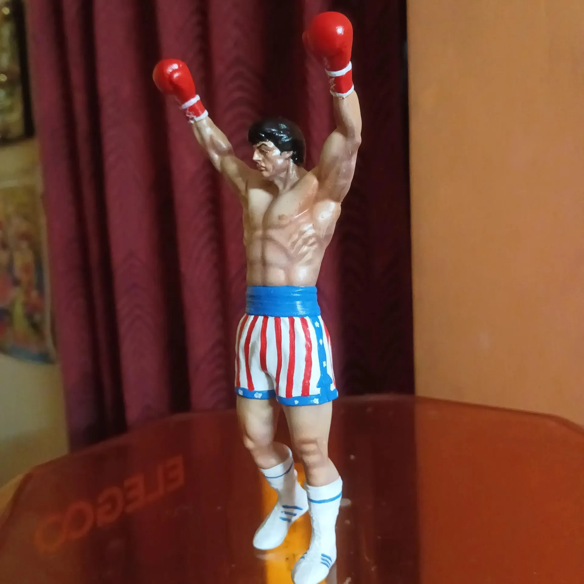 Sylvester Stallone Balboa 3D Figurine Status Figure Replica Model