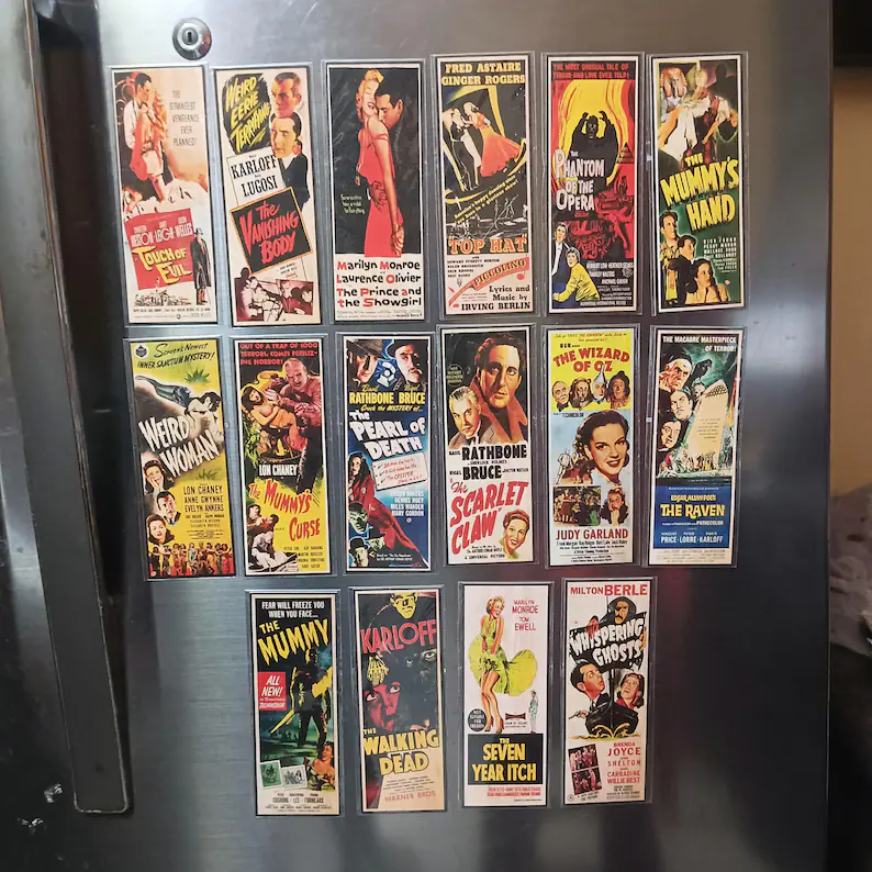 16pcs Classic Hollywood Movies Magnetic Bookmarks Set10