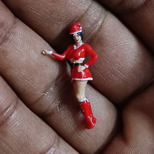 Scale 1:64 Santa Girl Miniature