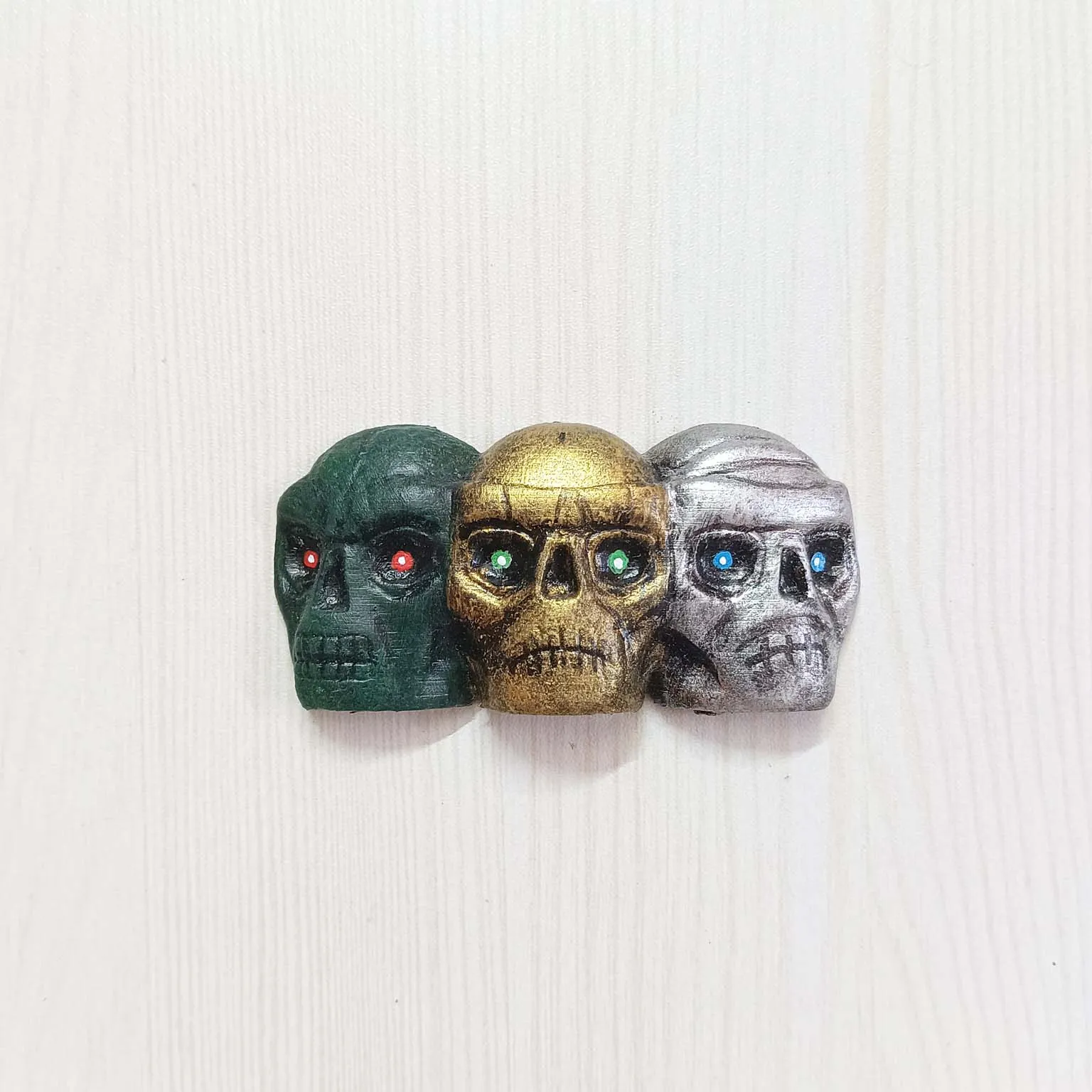 3D Magnet Three Skulls Comic Movie Phantom