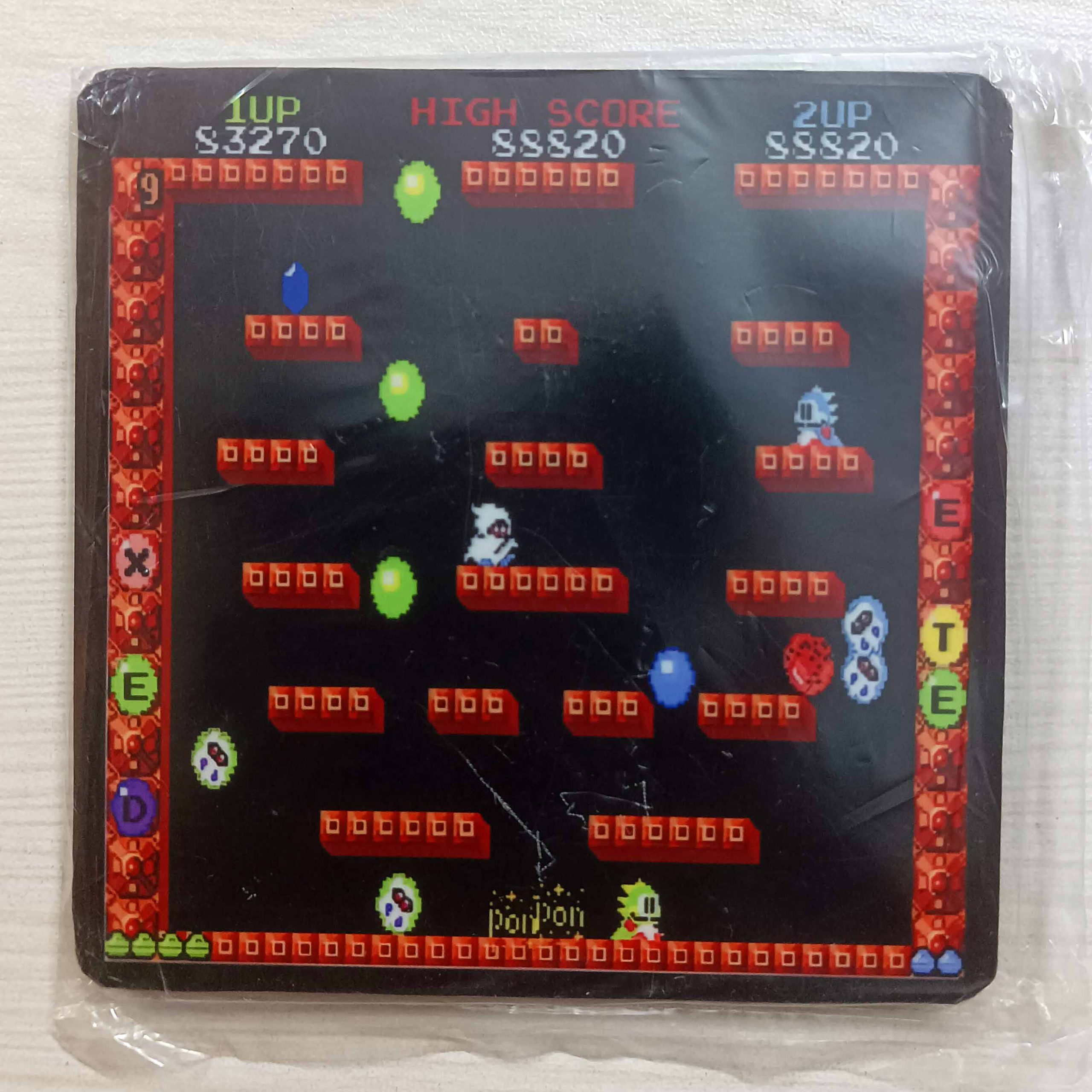 Wooden Coaster Fridge Magnet Retro Classic Game