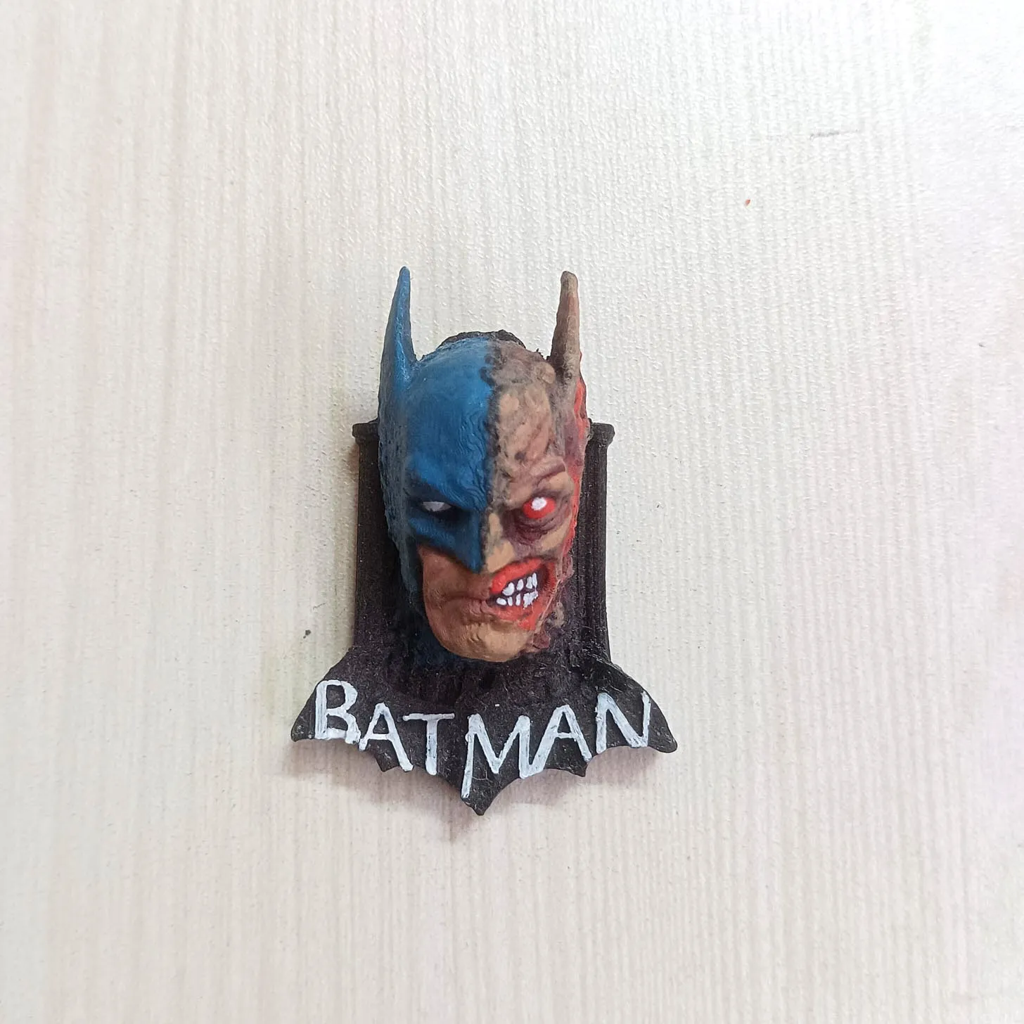 3D Magnet Black Bat Suit Zombie Face Dark Knight Comic Movie