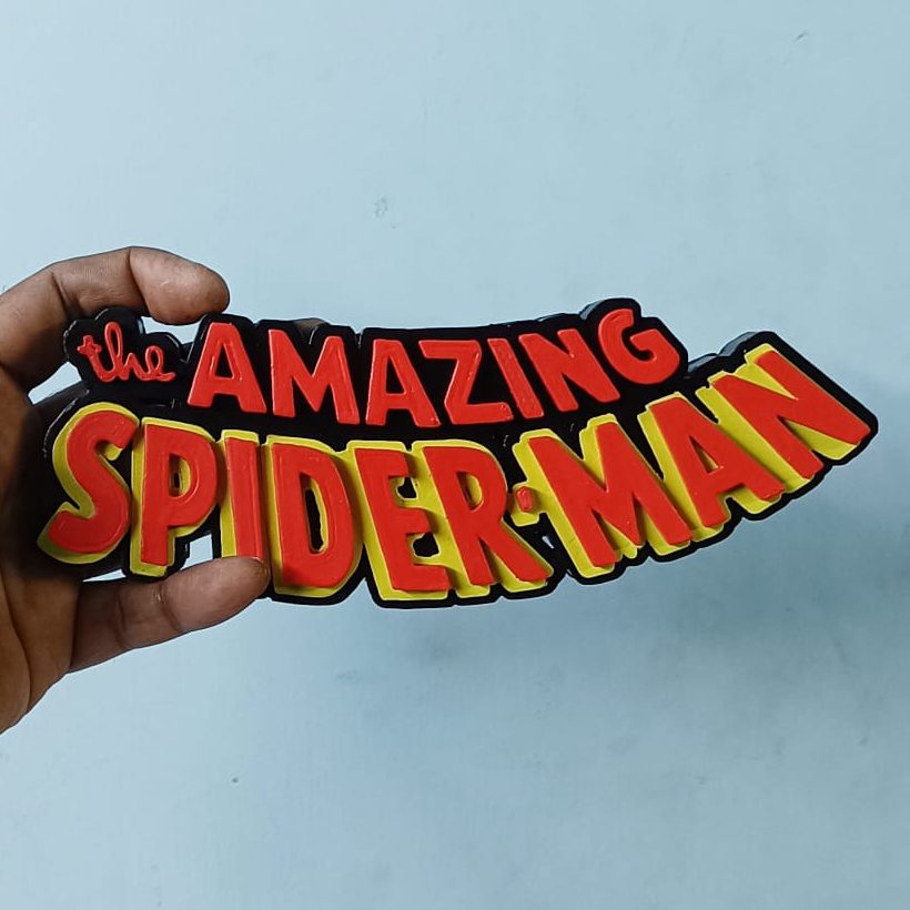 Comic 3d Logo with Magnet