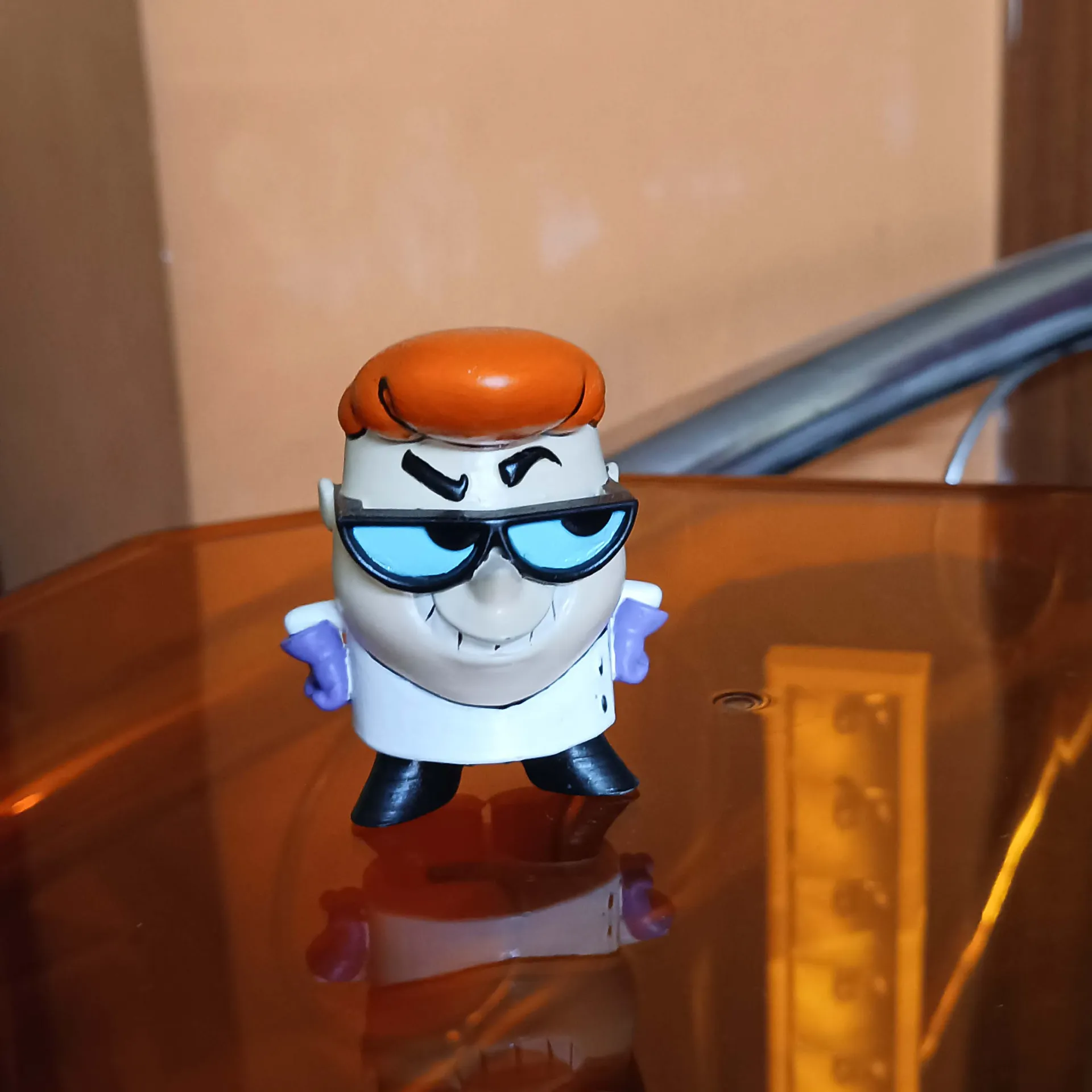 Miniature 3D Figurine Scientist Dextor Comic Cartoon Character 2.25inch