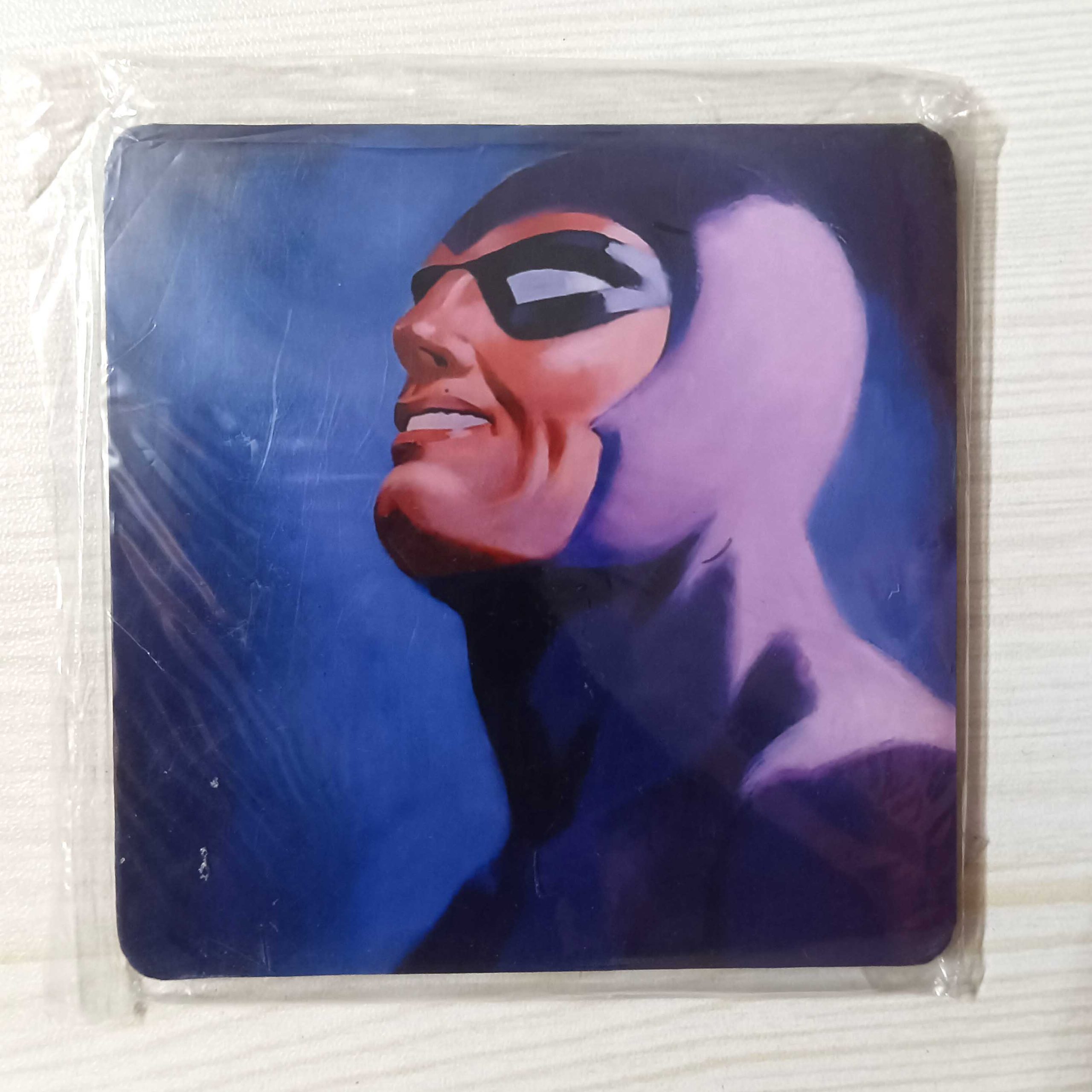 Wooden Coaster Fridge Magnet Comic Phantom