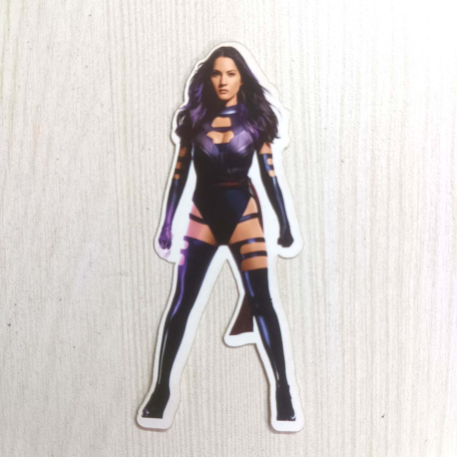 PVC Movie Character in Purple Dress Female Women Sticker