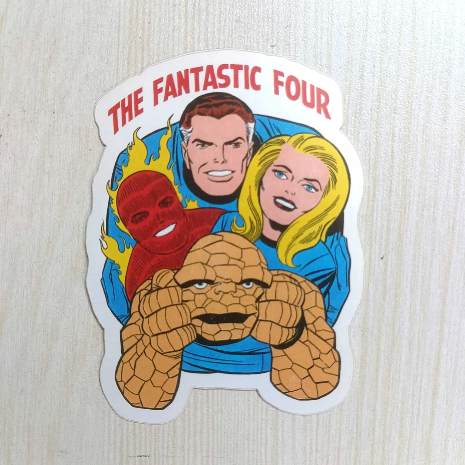 PVC Classic Cartoon Series Fabulous Four Thing Invisible Sticker