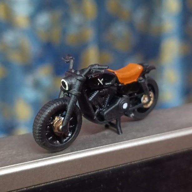 Scrambler Bike Racing Motorcycle Scale 1:64