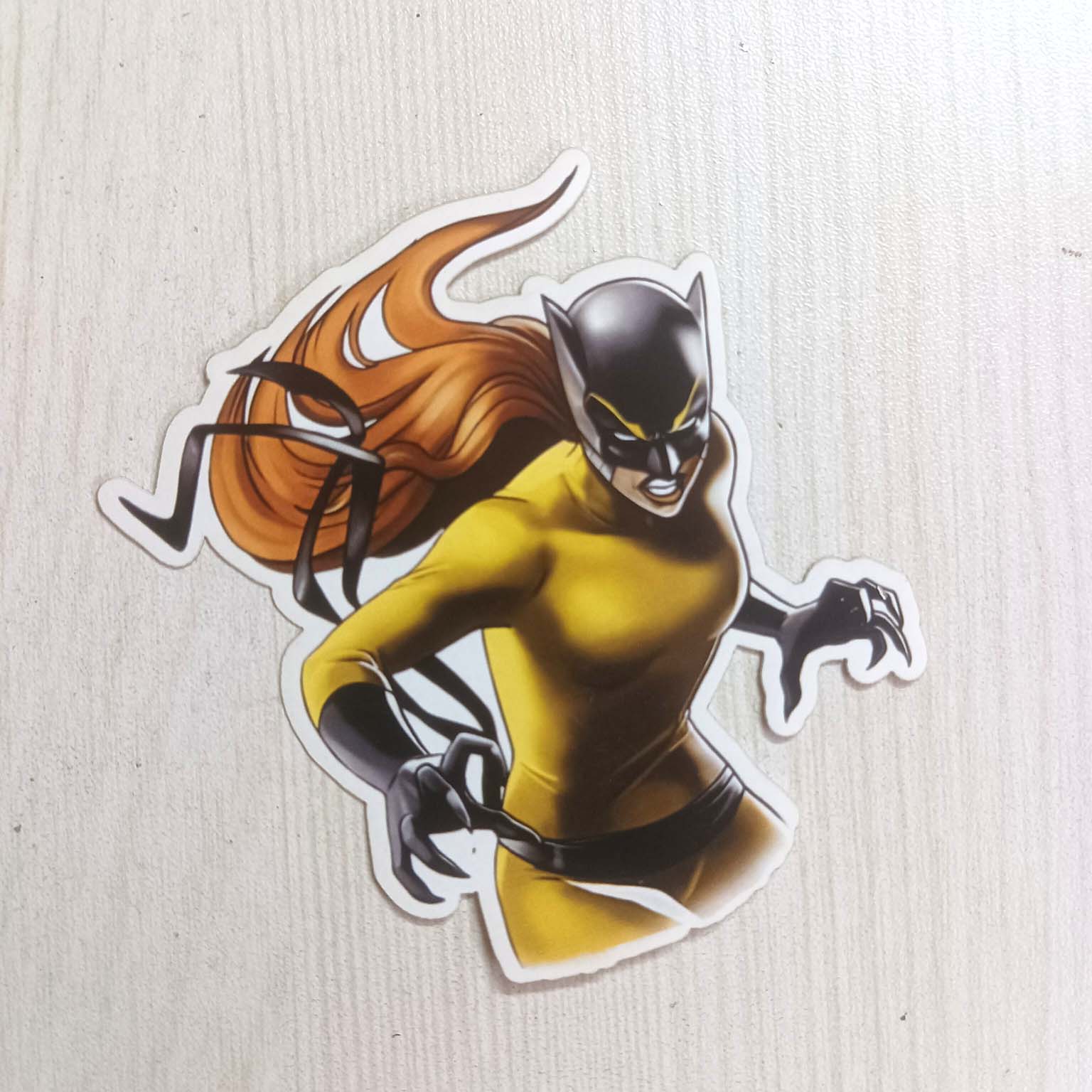 PVC Yellow Dress Movie Comic Character Sticker