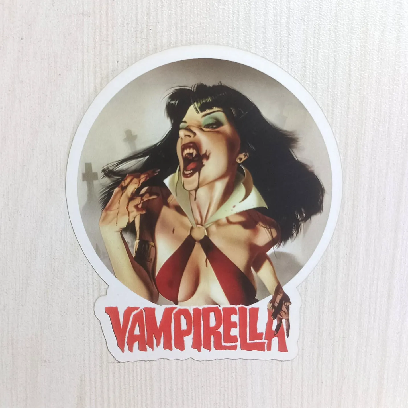 PVC Horror Vampirella Movie Female Character Sticker