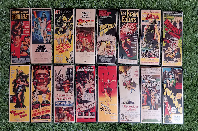 16pcs Classic Hollywood Movies Bookmarks Set1