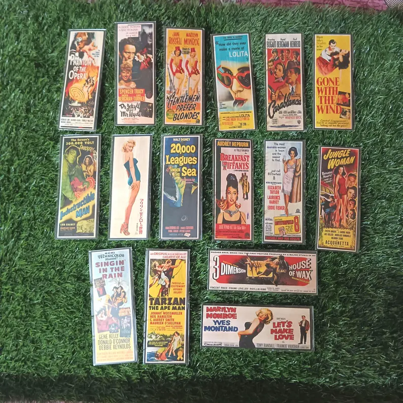 16pcs Classic Hollywood Movies Magnetic Bookmarks Set8