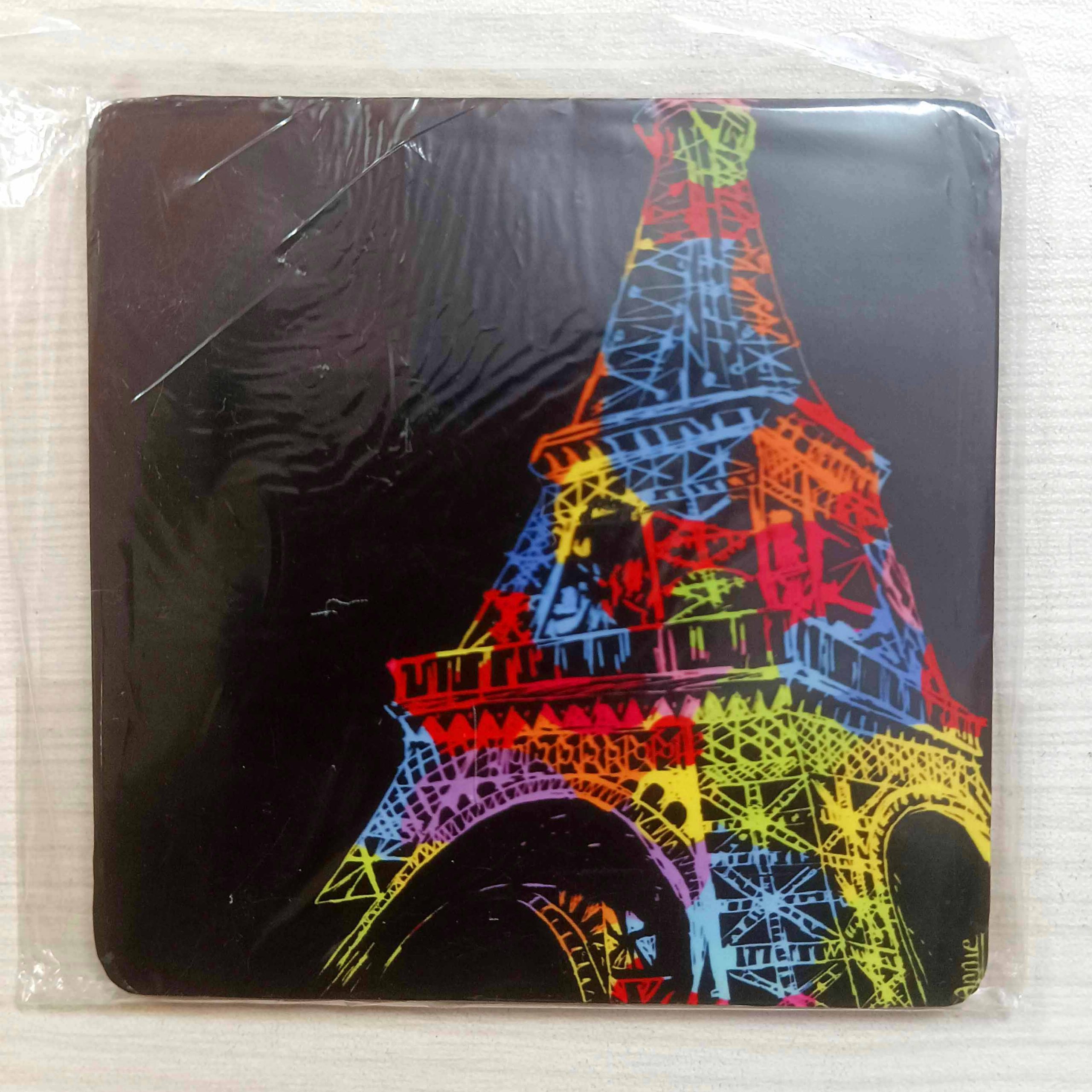 Wooden Coaster Fridge Magnet Art