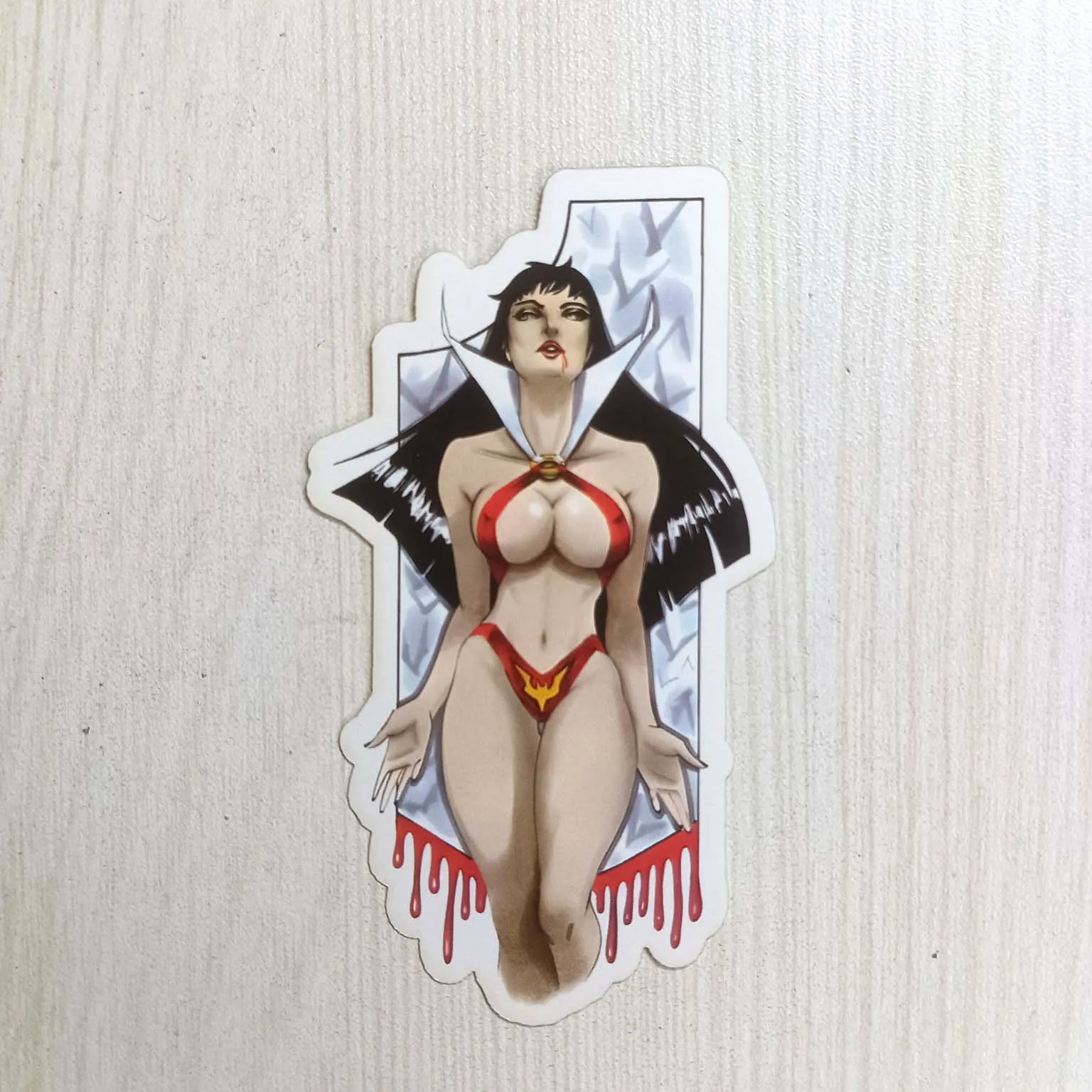 PVC Horror Vampirella Movie Character Female Sticker