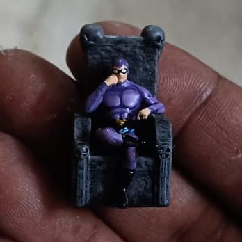 Scale 1:64 Phantom on Throne Miniature