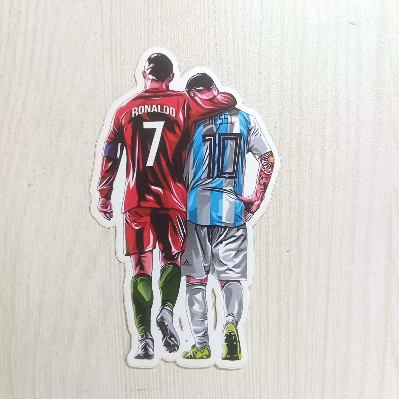 PVC Soccer Football Player CR7 Ronaldo Messi Sticker