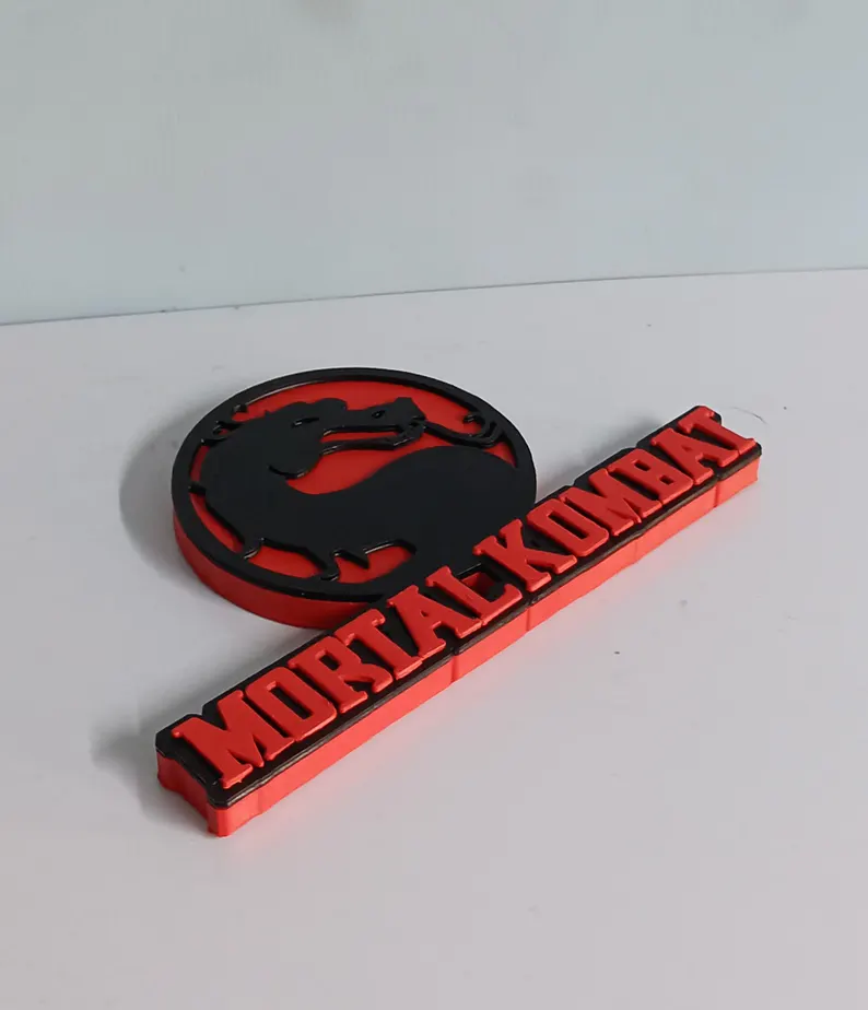 Game Kombat 3d Logo with Magnet