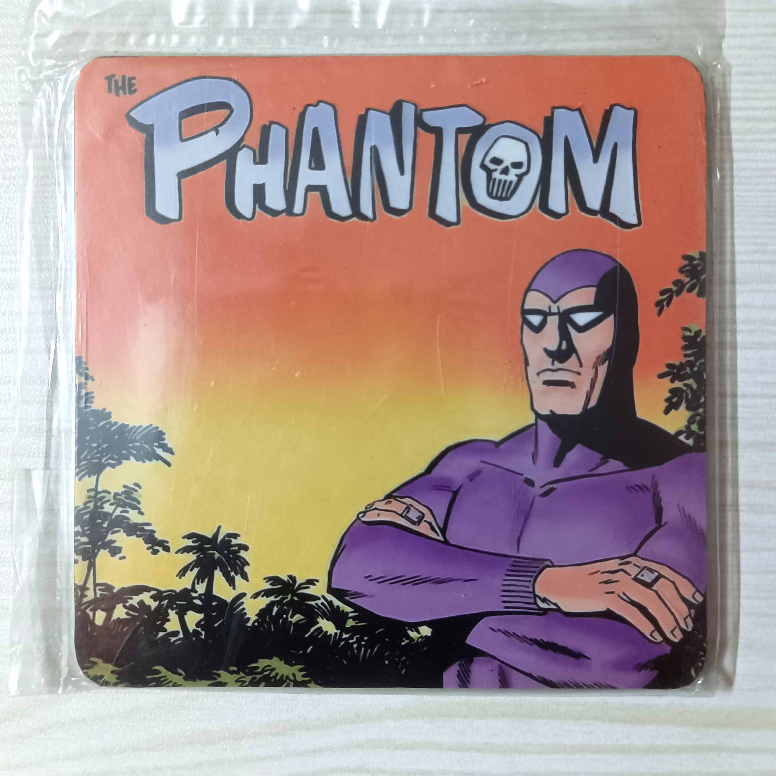 Wooden Coaster Fridge Magnet Comic Phantom