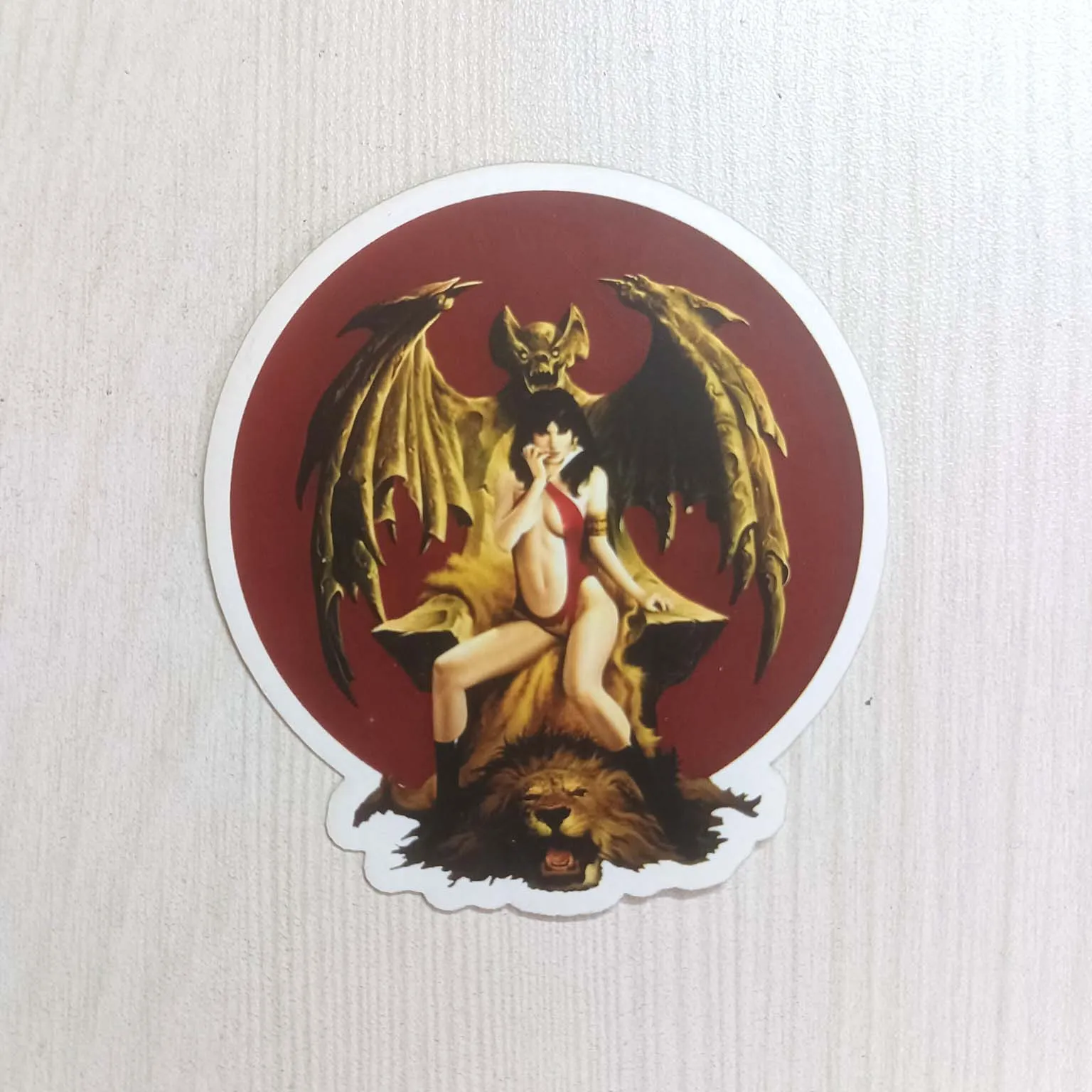 PVC Horror Vampirella Movie Girl Pose Ghoul Character Sticker