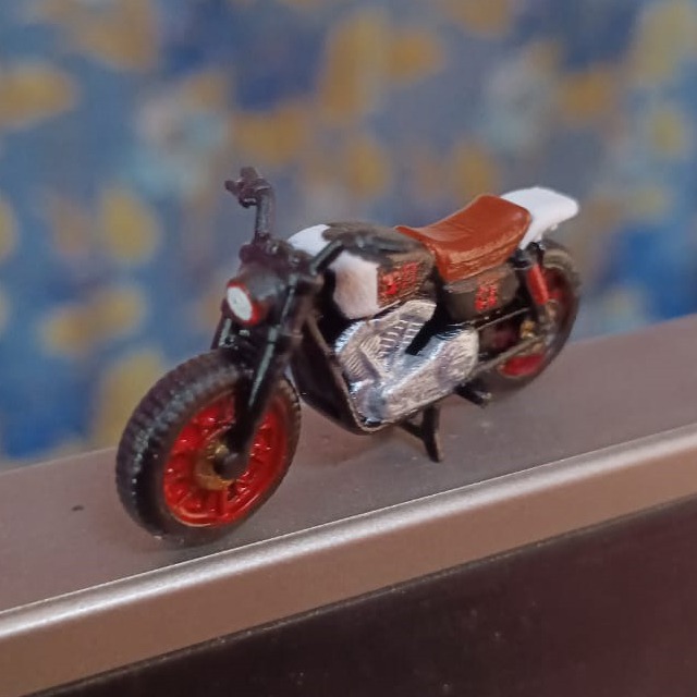 Scrambler Bike Racing Motorcycle Scale 1:64