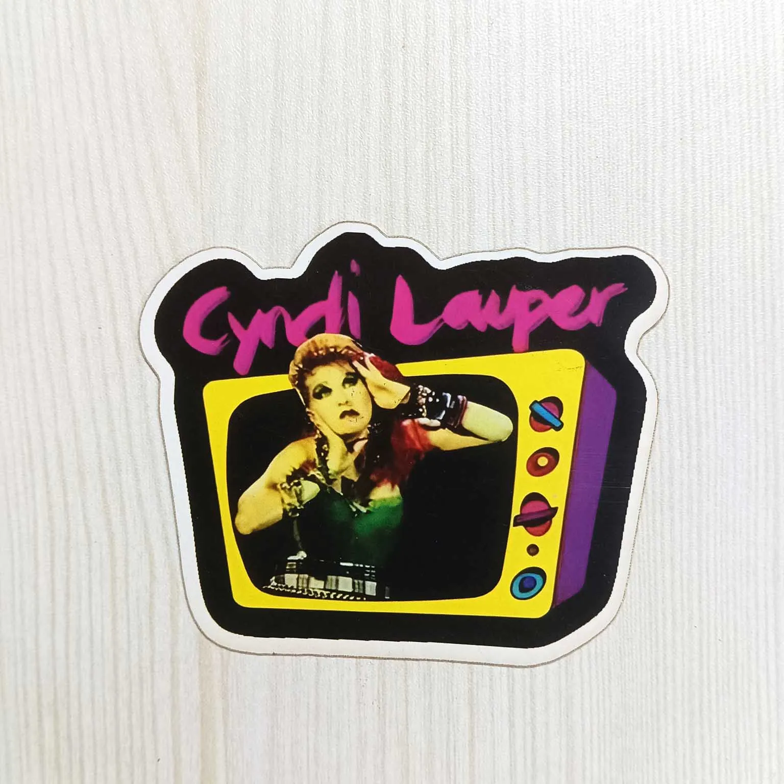 PVC Music Cyndi Lauper Singer Sticker