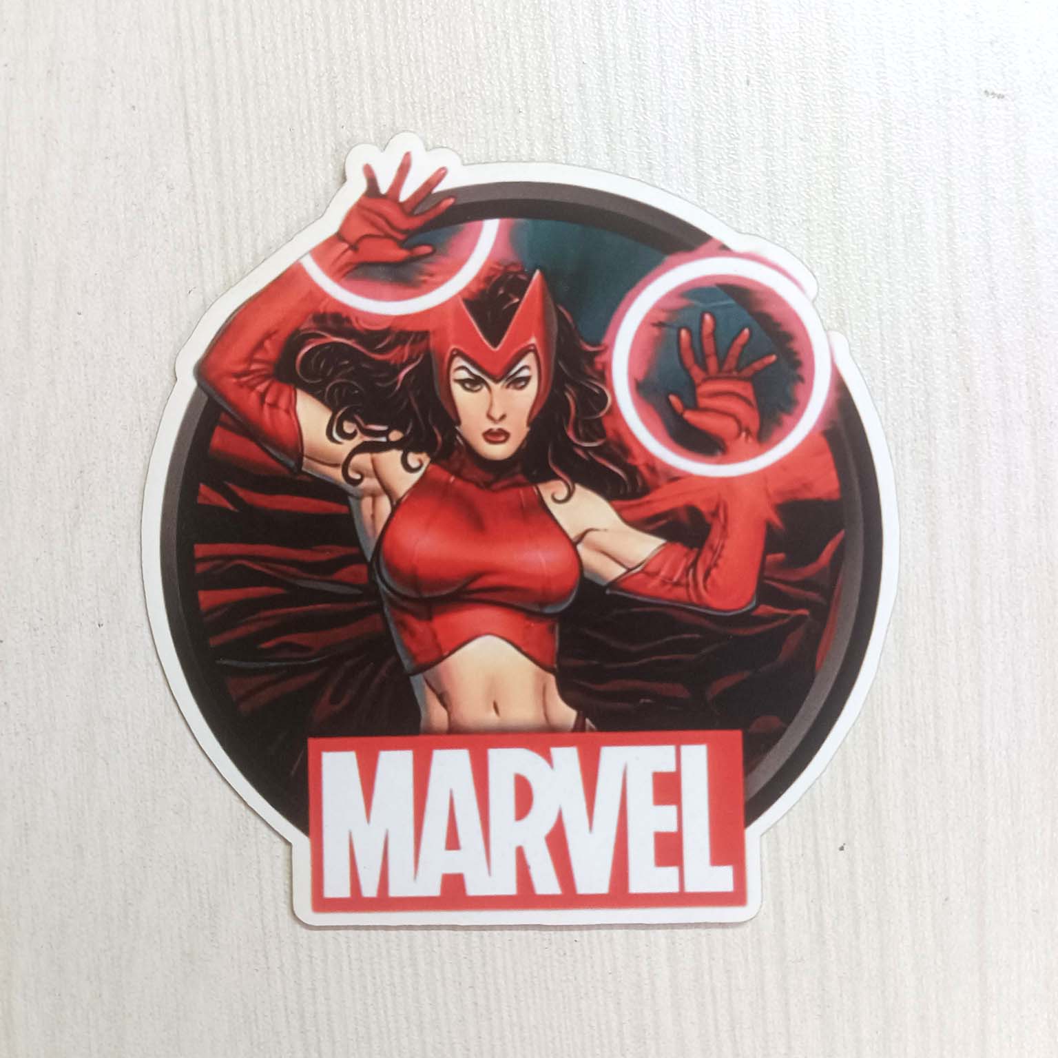 PVC Movie Comic Women Red Sticker