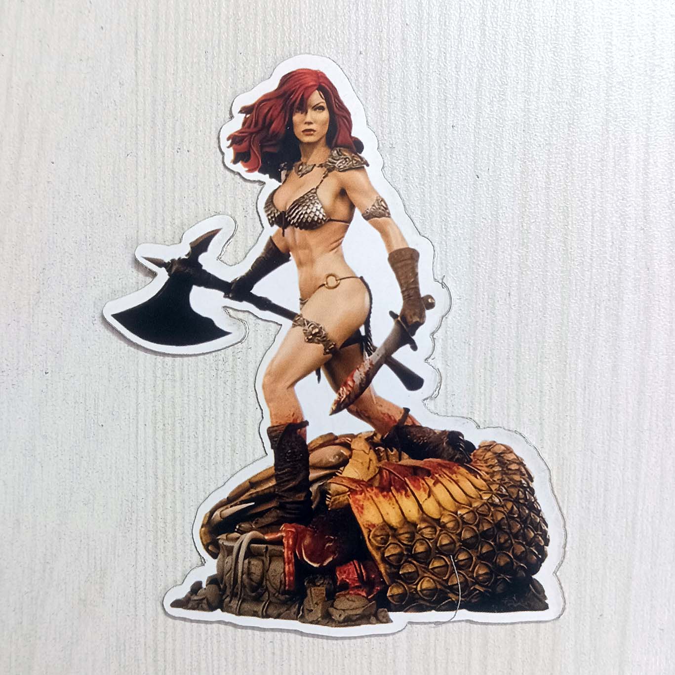PVC Game Sticker Female Warrior