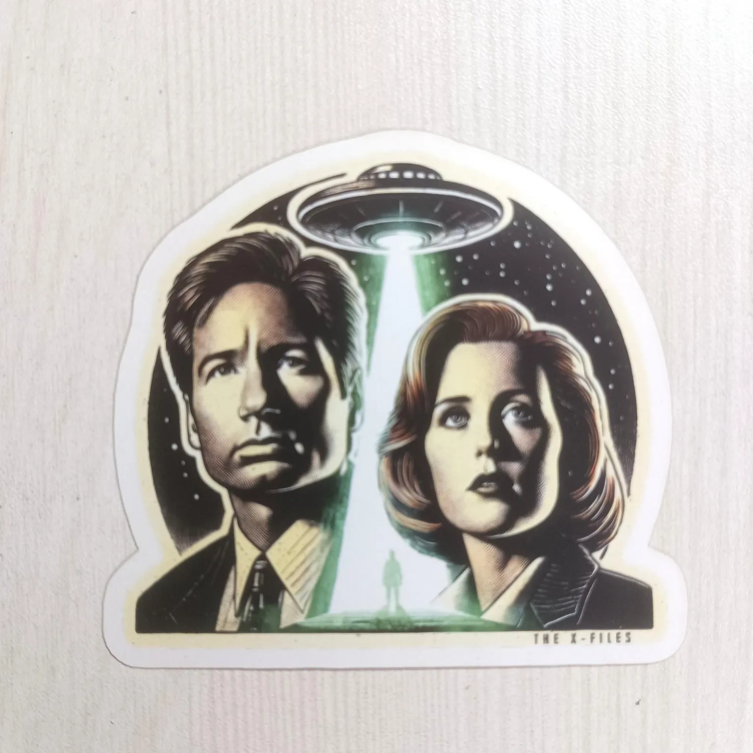 PVC Horror UFO Series Old Movie Files Character Sticker