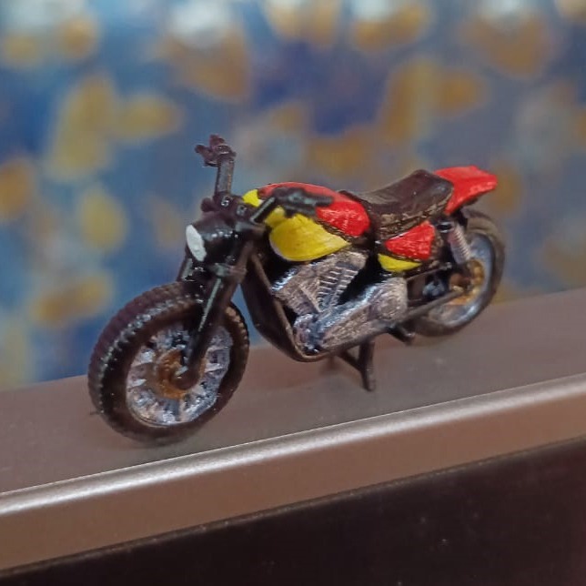 Scrambler Bike Racing Motorcycle Scale 1:64