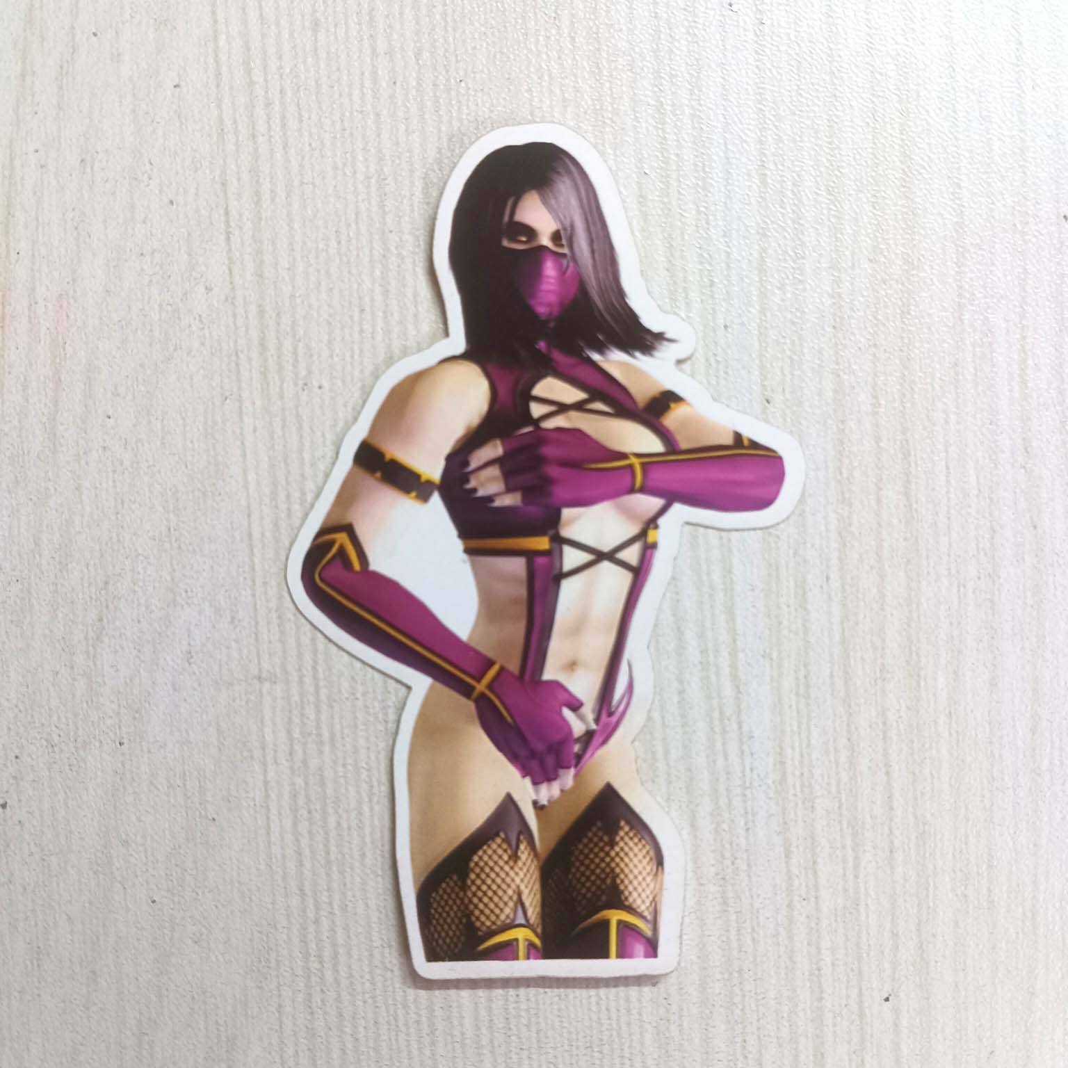 PVC Kombat Fighter Girl Women Game Character Sticker