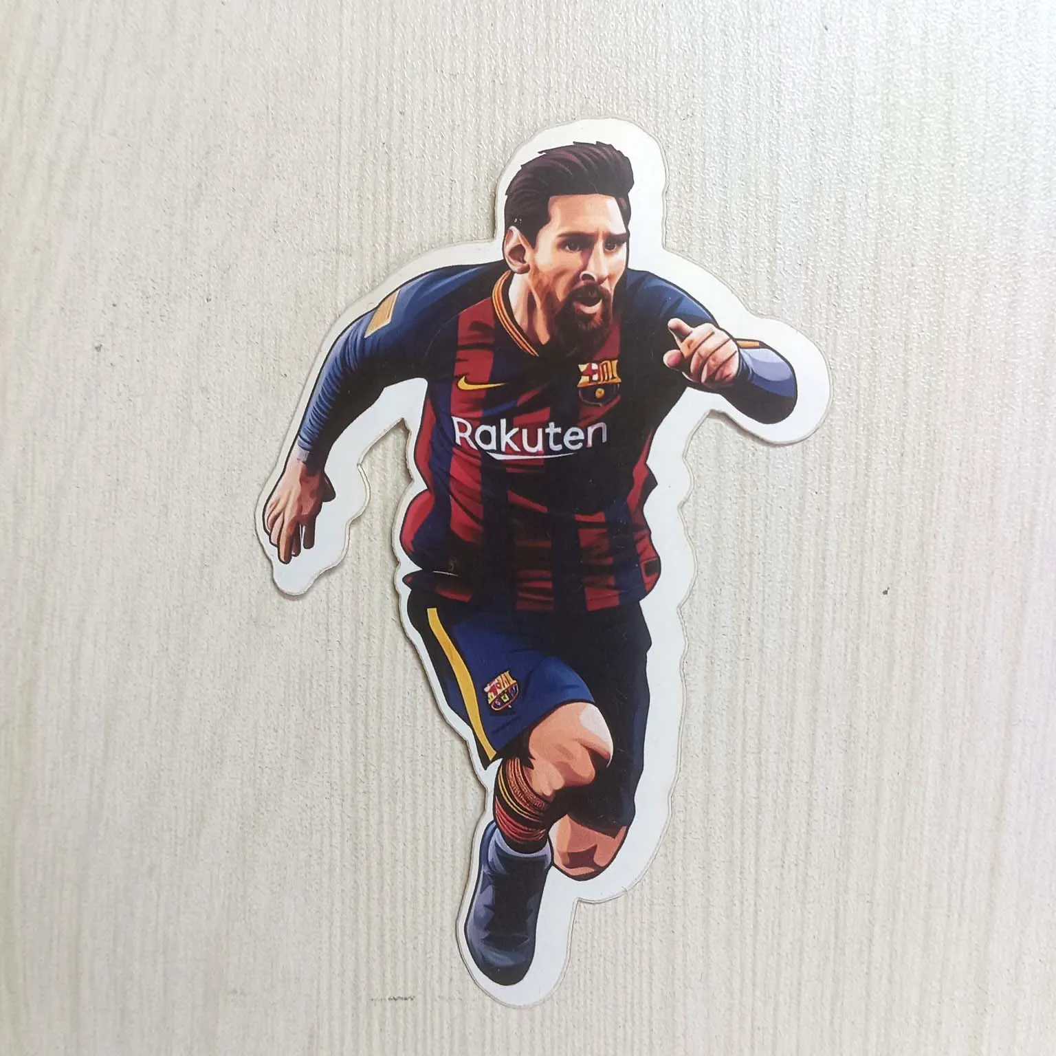 PVC Soccer Football Player Messi in Action Sticker