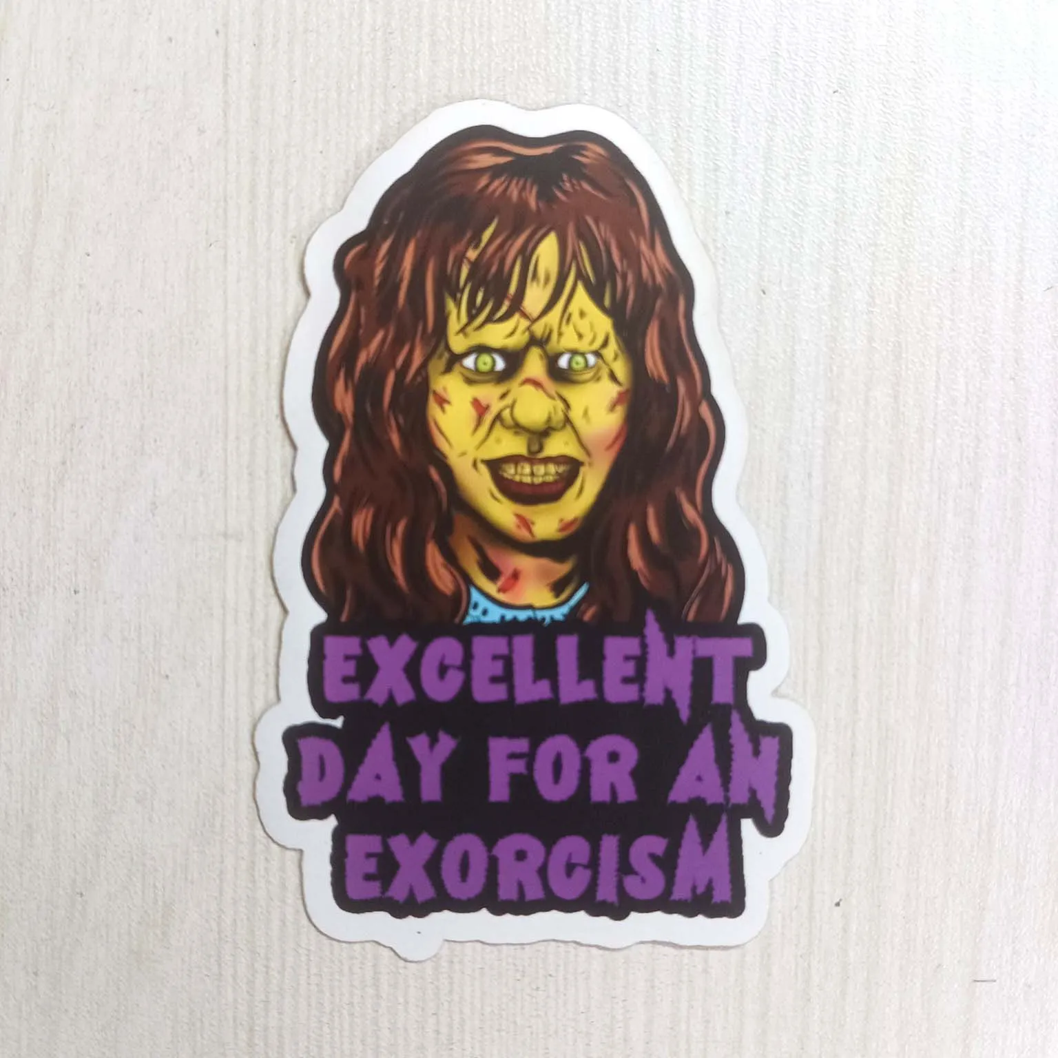 PVC Horror Movie Exorcism Female Character Sticker