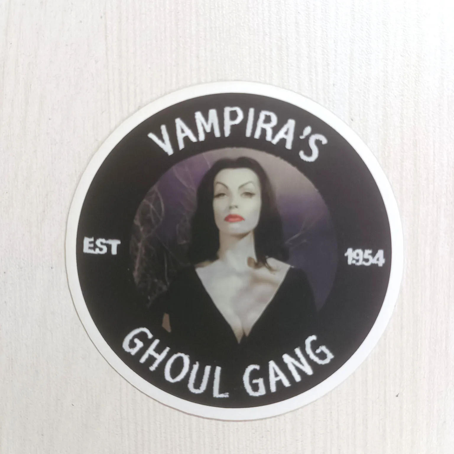 PVC Horror Movie Vampire Ghoul Female Character Sticker