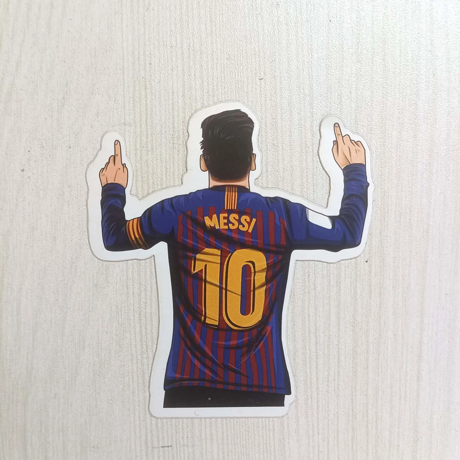 PVC Soccer Football Player Messi in Action Sticker