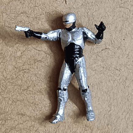 Scale 1:64 Movie Comic Robot Cop Miniature