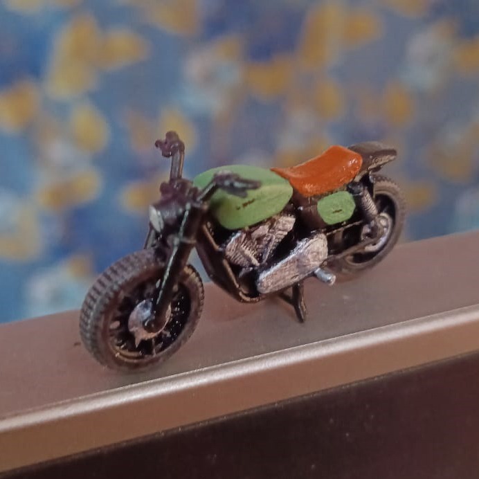 Scrambler Bike Racing Motorcycle Scale 1:64