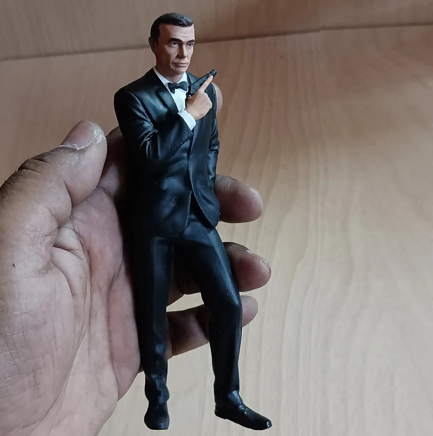 Sean Connery Bond British Secret Agent Hollywood Actor 3D Figurine Figure Model Statue