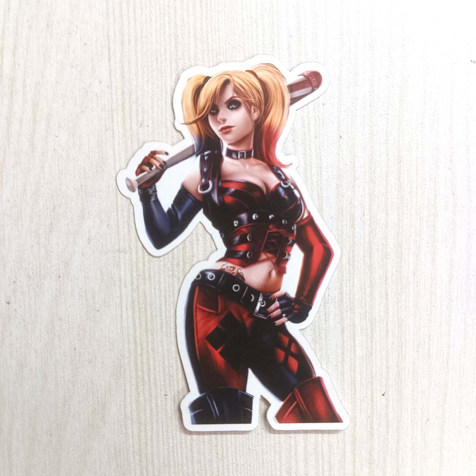 PVC Clown Dress Movie Character Girl Women Sticker
