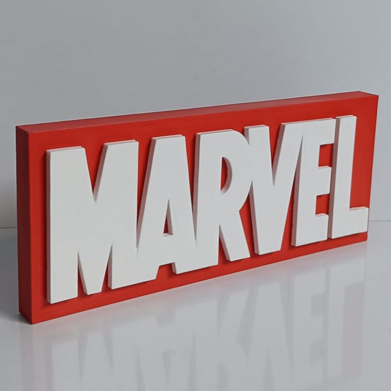 Comic 3d Logo with Magnet