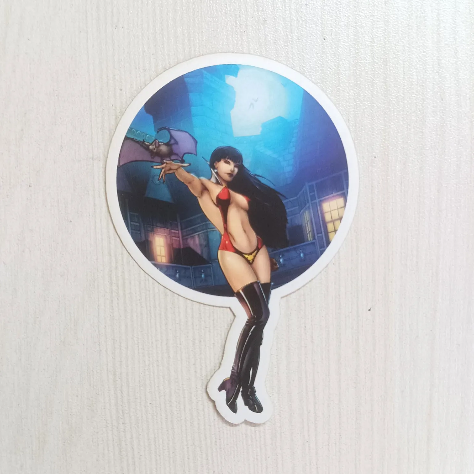 PVC Horror Vampirella Movie Girl Pose Character Sticker