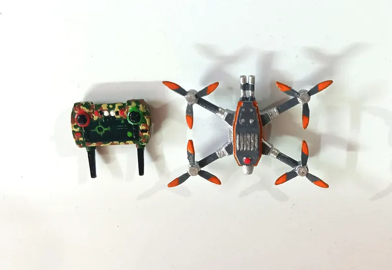Scale 1:64 Grey Drone Miniature