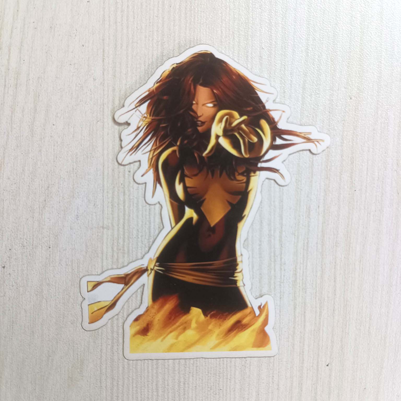 PVC Movie Character Girl Women with Power Sticker