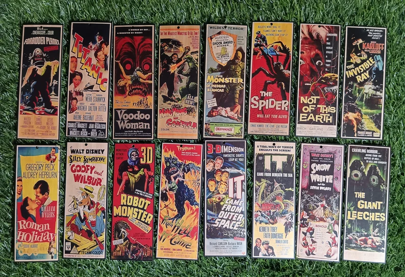 16pcs Classic Hollywood Movies Bookmarks Set6