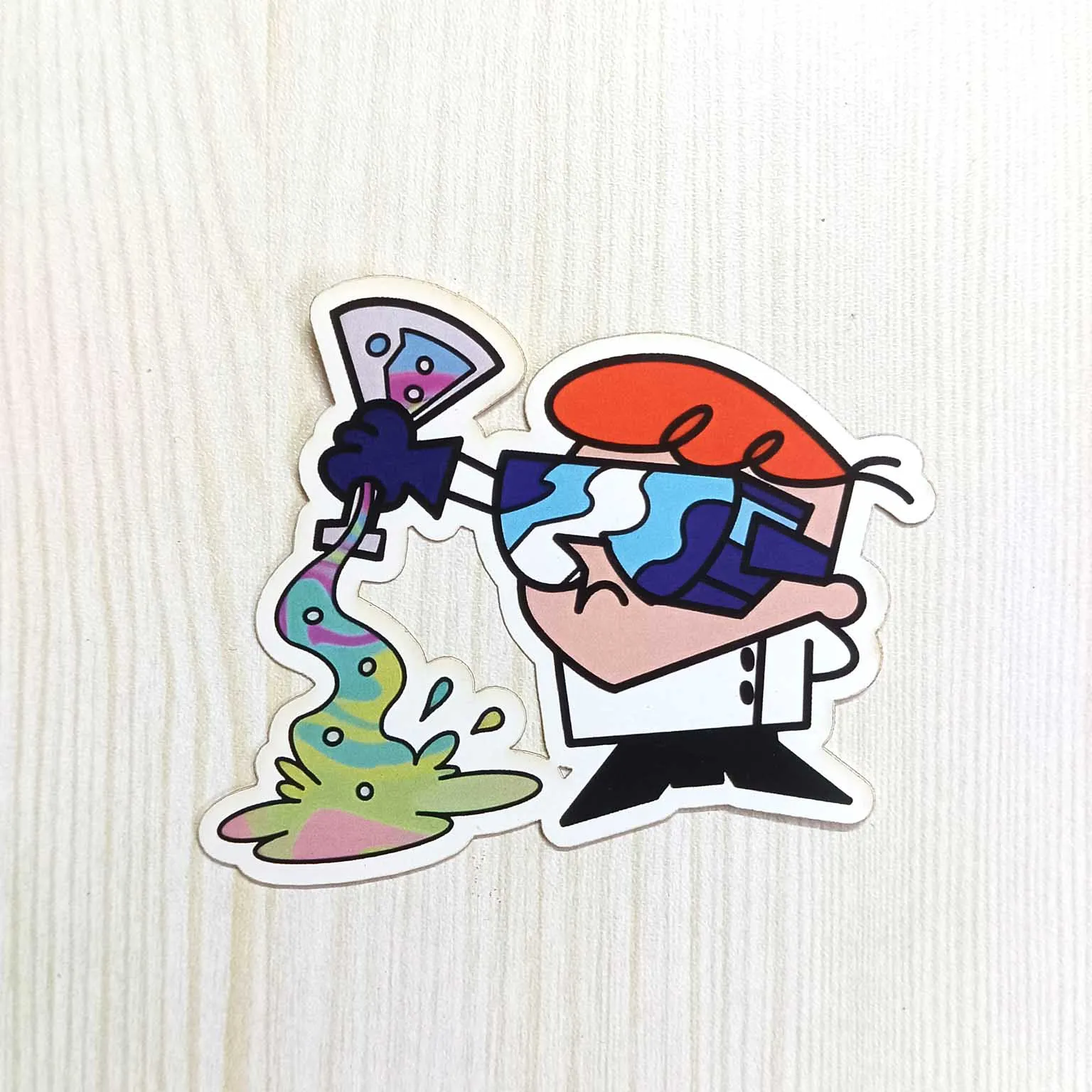 PVC Cartoon Series Science Boy Character Sticker 2
