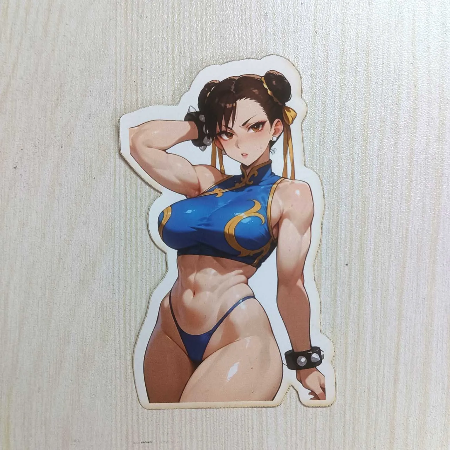 PVC Cartoon Series Street Fighter Chun Li Female Sticker