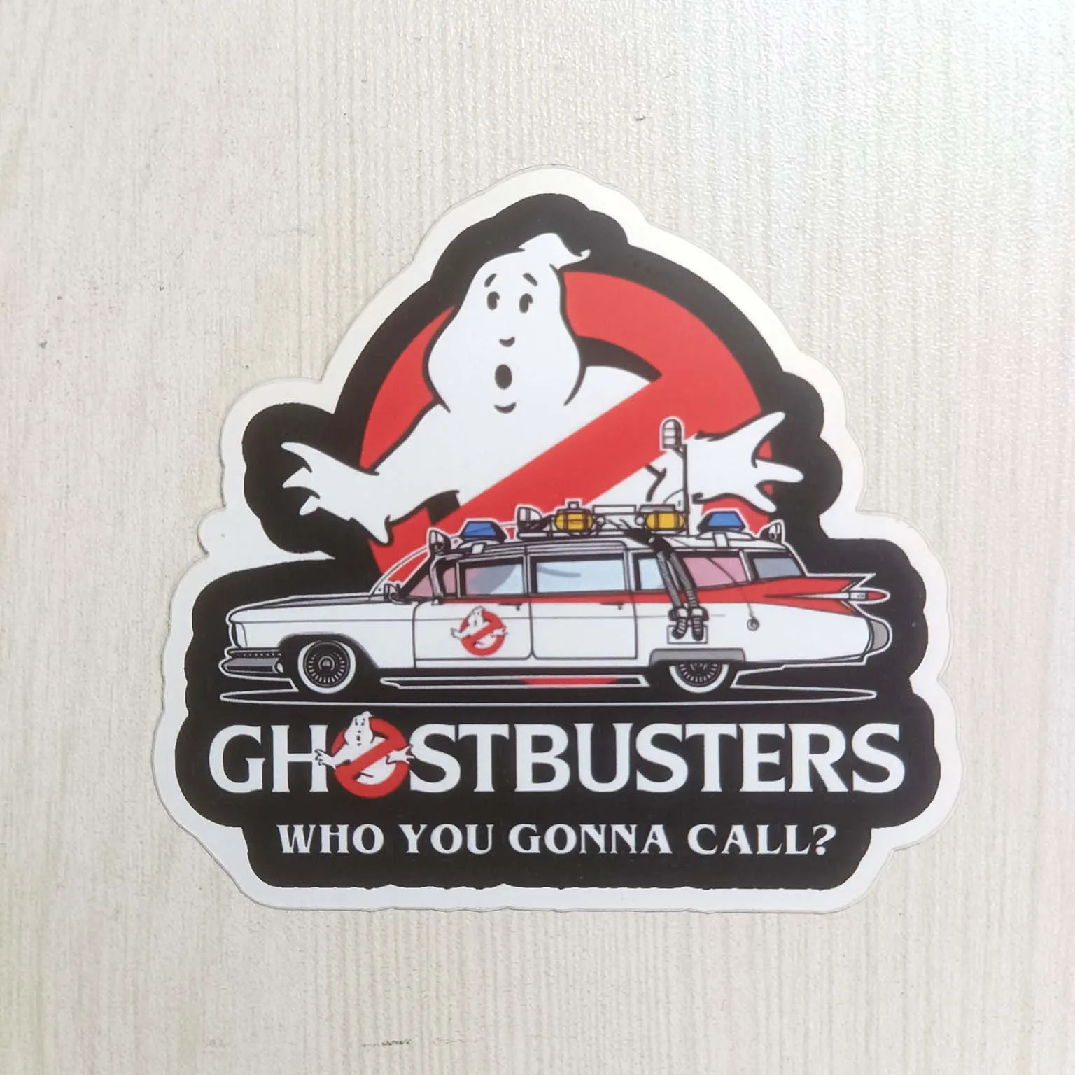PVC Cartoon Series Ghost Hunter Buster Car Who You Gonna Call Sticker