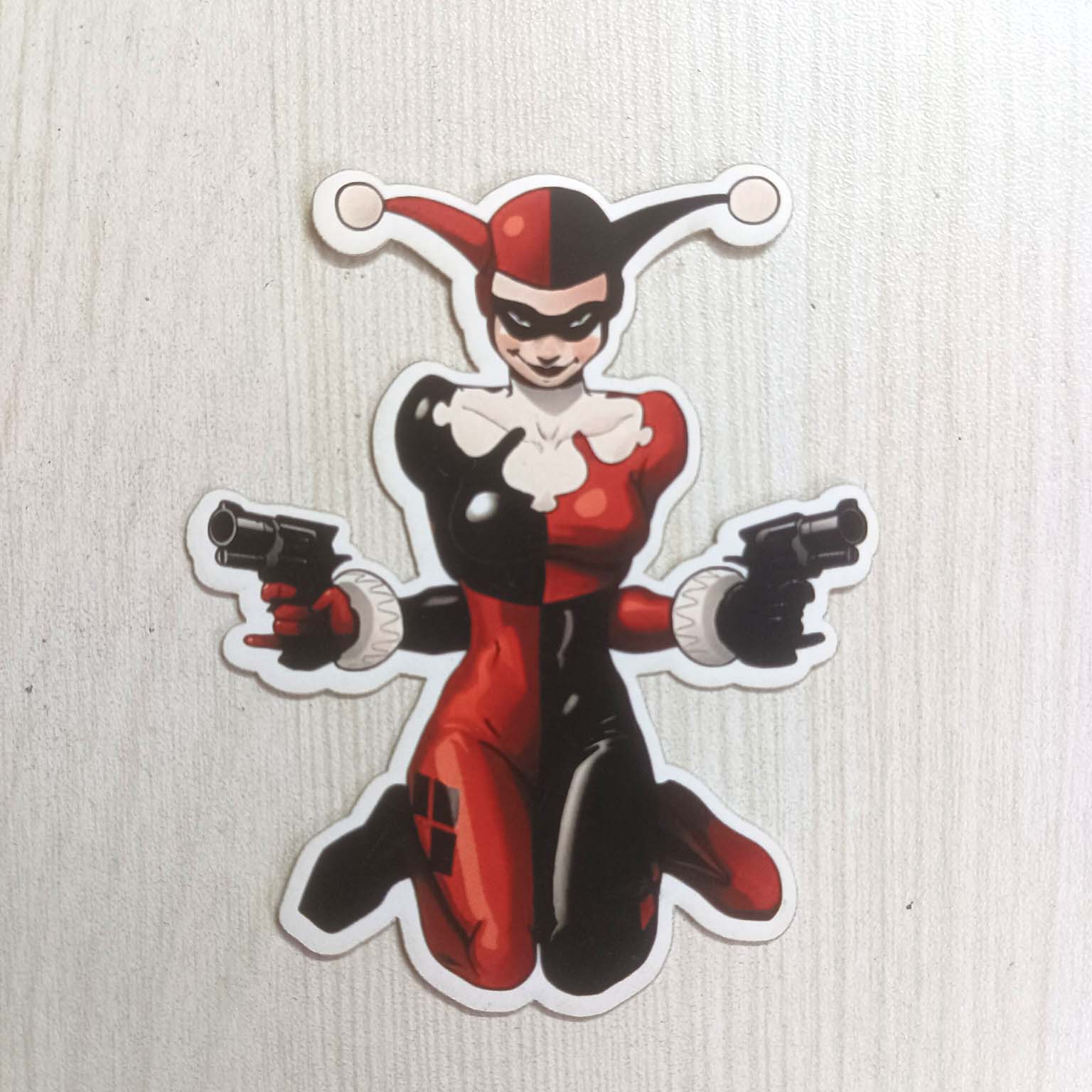 PVC Female Movie Character Clown Dress Queen Sticker