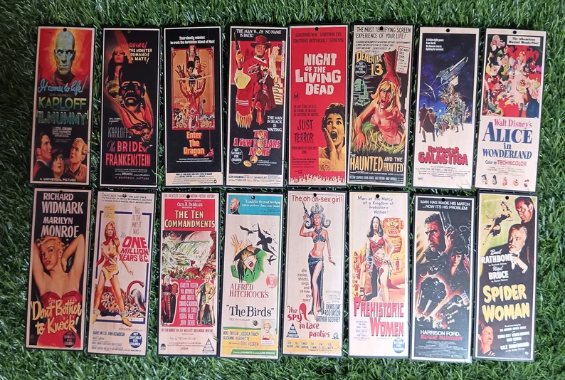 16pcs Classic Hollywood Movies Bookmarks Set2
